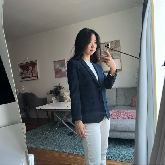 Navy J. Crew blazer - Picture 6 of 7